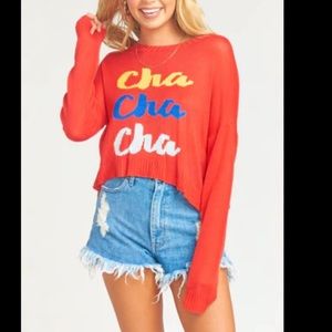 Show Me Your MuMu Crop Cha Cha Sweater